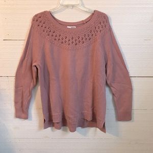 Woman’s Sweater by Sonoma. Size XL. Color Light Mauve.